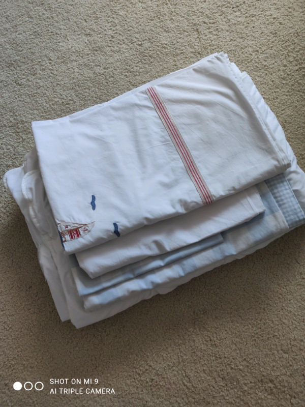 white company cot sheets